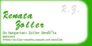 renata zoller business card